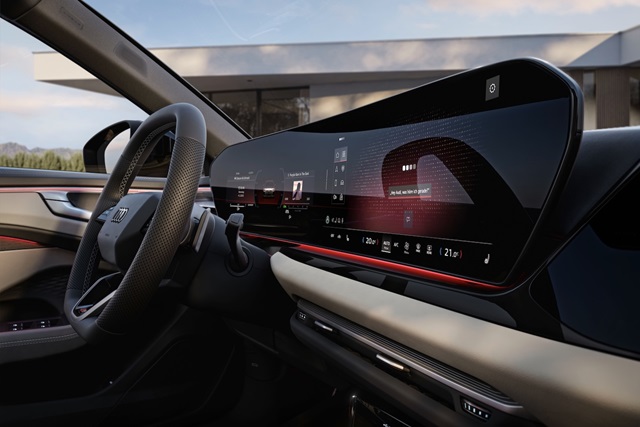 Nahaufnahme der Displays im Audi A6 Avant Cockpit