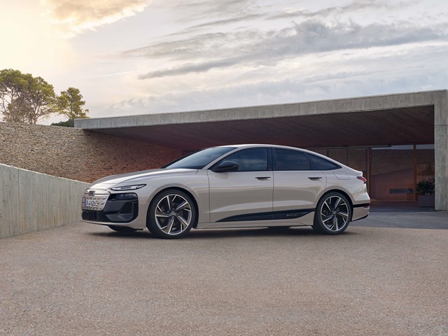 Der Audi A6 Sportback e-tron in Seitenansicht