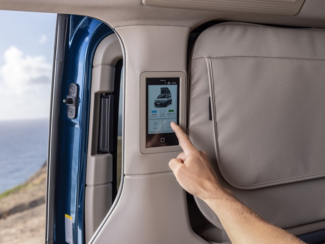 Das digitale Bedienelement im Volkswagen California 