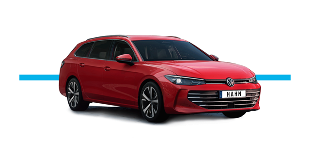 Modellfreisteller des Volkswagen Passat in Seitenansicht